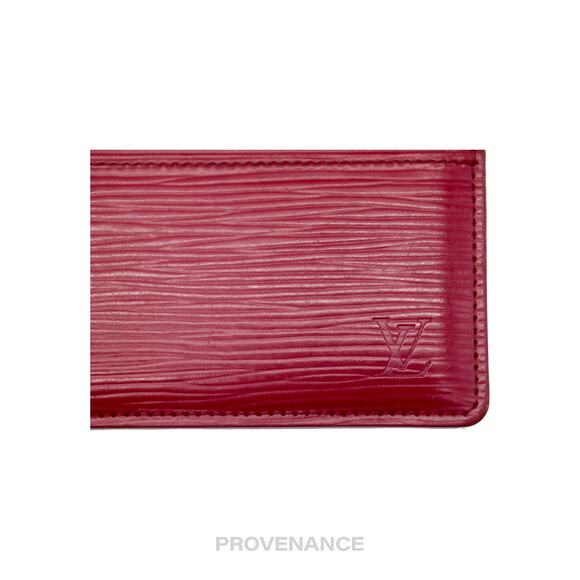 🔴 Louis Vuitton Card Holder Wallet - Fuchsia Epi Leather - Picture 6 of 8